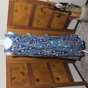 Vintage 70’s Hilo Hattie Hawaiian Sleeveless Maxi Dress